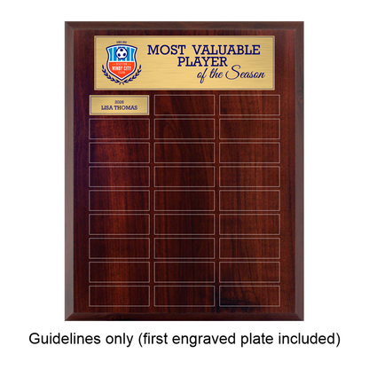 Cherrywood Laminate Plaque - Annual