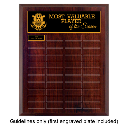 Cherrywood Laminate Plaque - Annual
