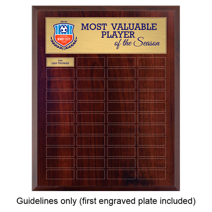 Cherrywood Laminate Plaque - Annual