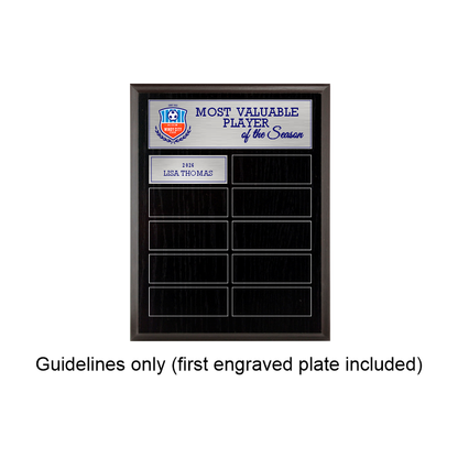 Black Ash Laminate Plaque - Annual