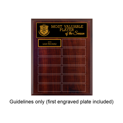 Cherrywood Laminate Plaque - Annual