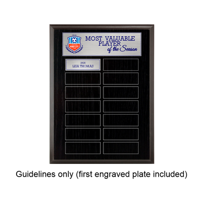 Black Ash Laminate Plaque - Annual