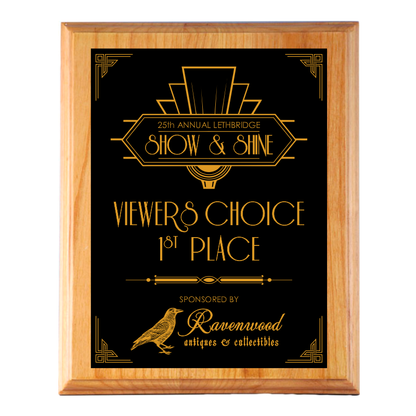 Traditional Bevel Alder Plaque
