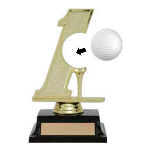 Hole In One Golf Ball Holder Figure Trophy