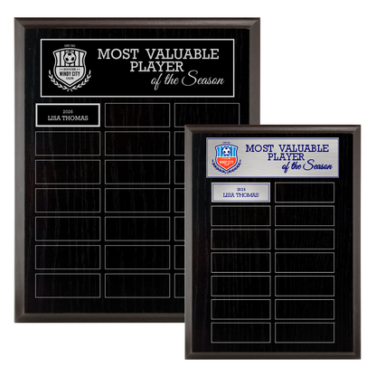 Black Ash Laminate Plaque - Annual