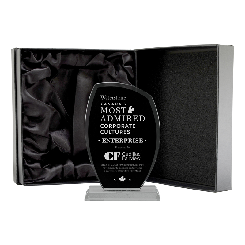 Includes satin-lined box