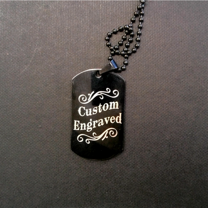 Dog Tag - Keychain Necklace