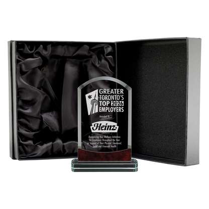 Includes satin-lined box