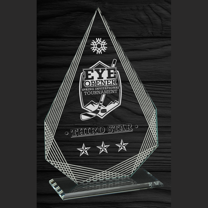Mirrored Lines Series - Glitter Award