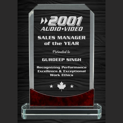 Red Marble Series - Kodiak Glass Award