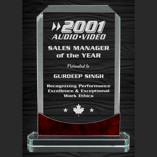Red Marble Series - Kodiak Glass Award