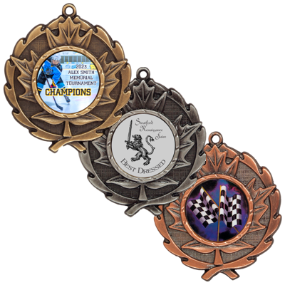 Maple Leaf Custom Medals