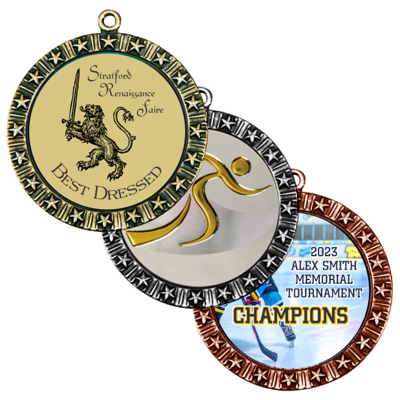 Modern Star Custom Medals