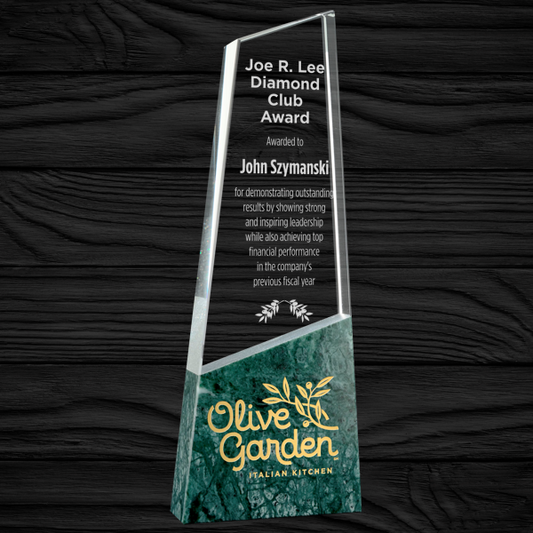 Green Marble Series - Oasis Crystal Award