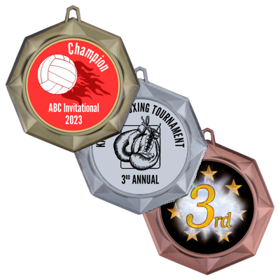 Octagon Custom Medals