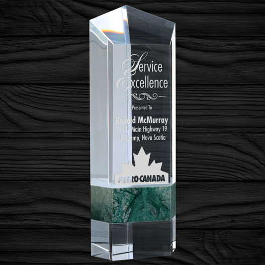 Green Marble Series - Palisade Crystal Award