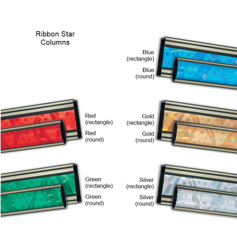 Double 2 Post Column Trophy with Plastic Base