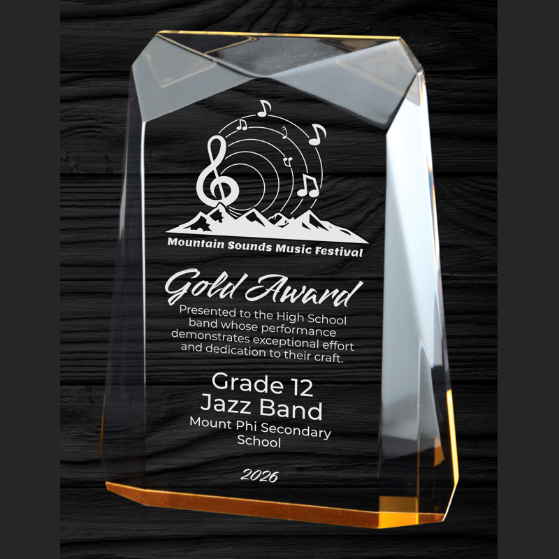 Radiant Series - Traverse Acrylic Award