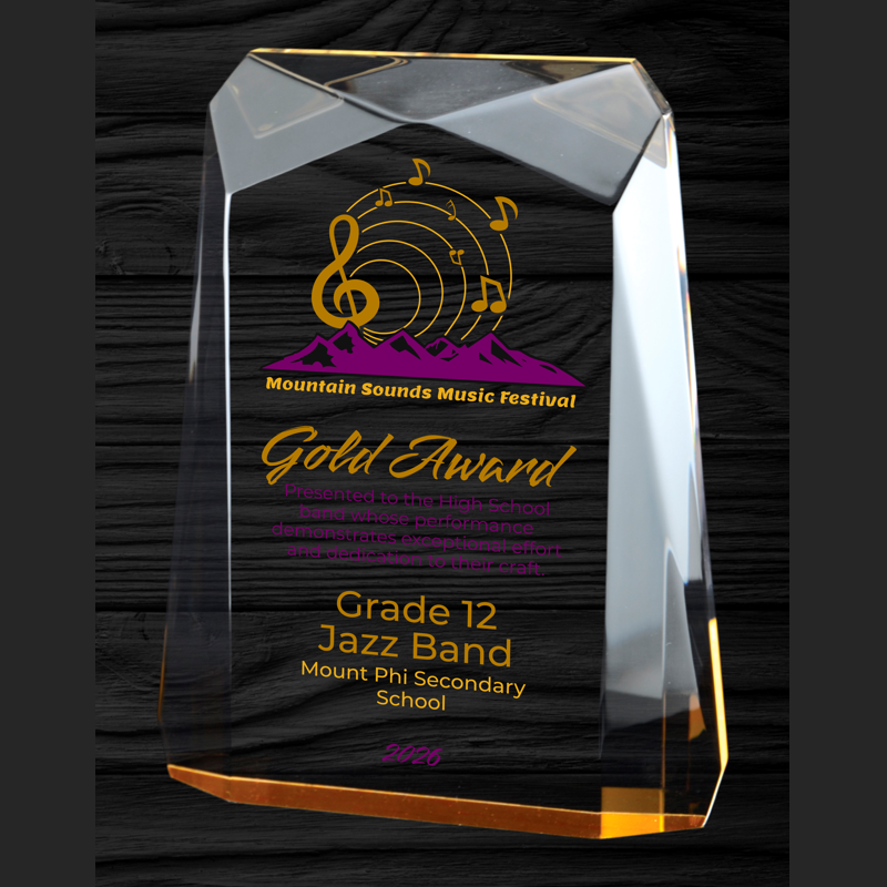 Radiant Series - Traverse Acrylic Award