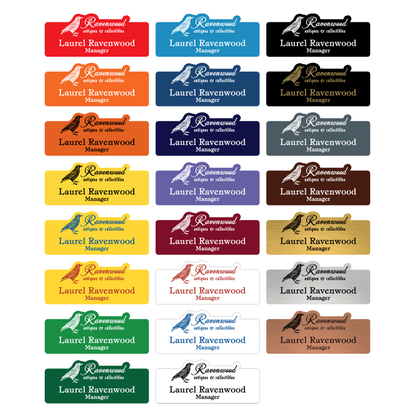 Name Badge - Custom Plastic - Lasered