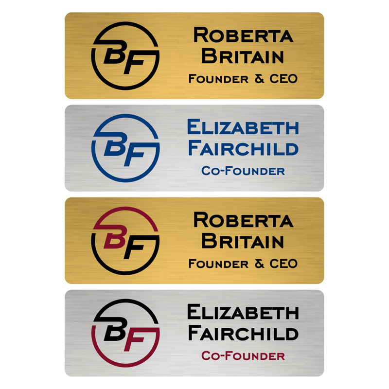 Name Badge - Standard Metal - Printed
