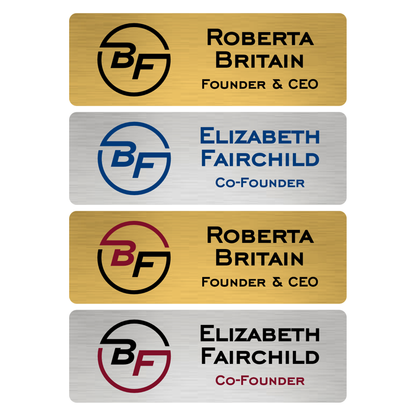 Name Badge - Standard Metal - Printed
