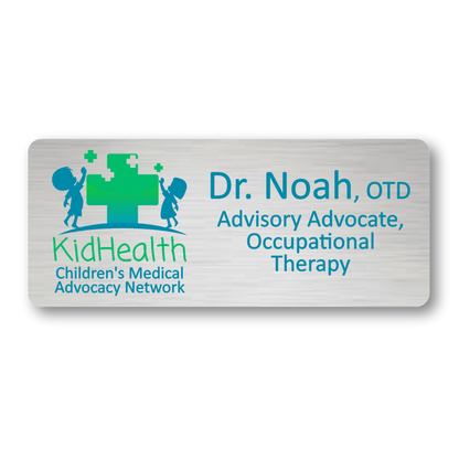 Name Badge - Oversize Plastic - Printed