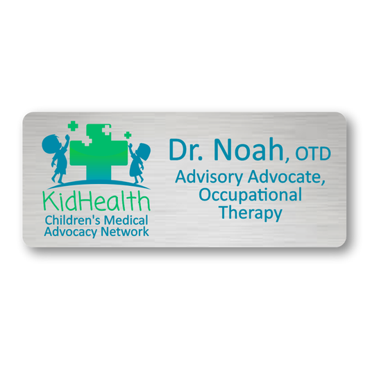 Name Badge - Oversize Plastic - Printed