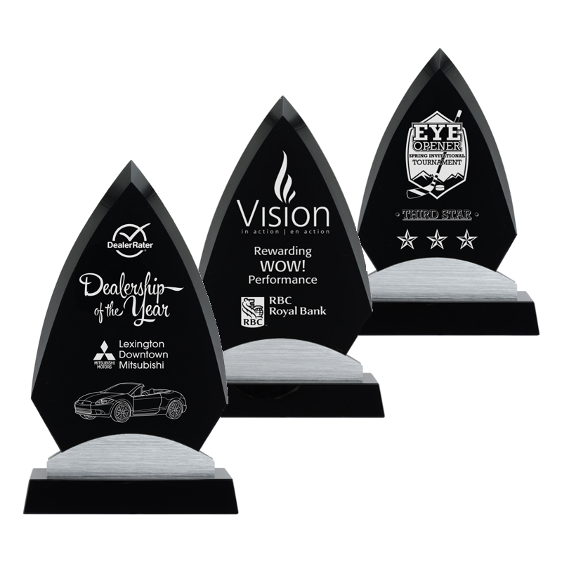 Black & Aluminum Series - Anchorage Glass Award
