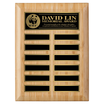 Bamboo Plaque - Annual