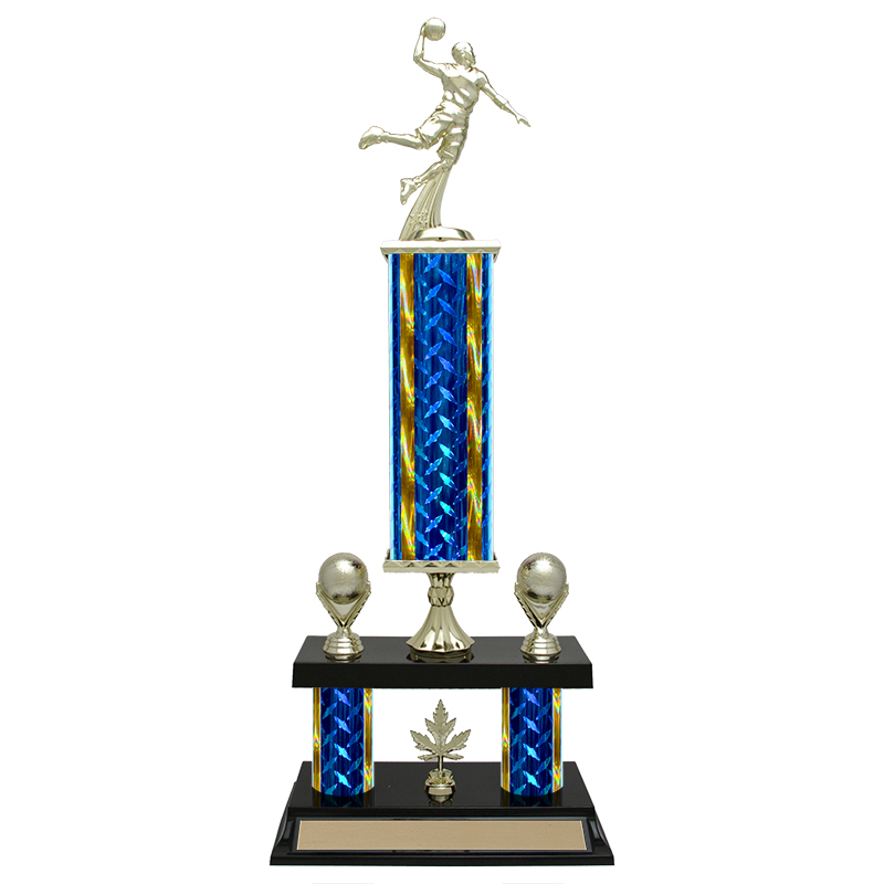 Double 3 Post Column Trophy with Plastic Base