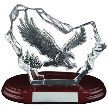 Iceberg Series - Eagle in Flight Glass Award