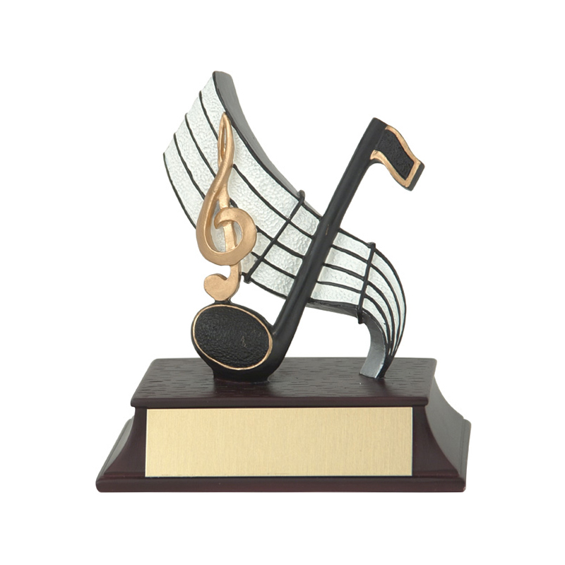 Notes & Staff Resin Award - Music