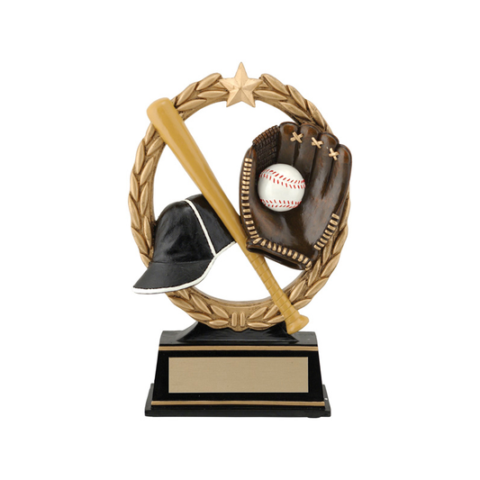 Negative Space Resin Award - Baseball