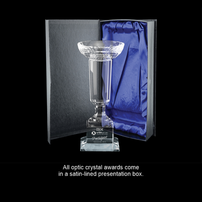 Pinnacle Bowl Crystal Award