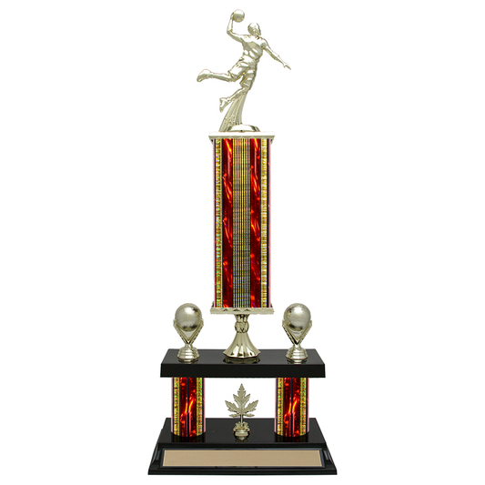 Double 3 Post Column Trophy with Plastic Base