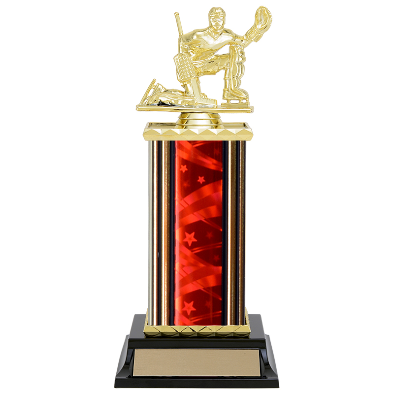 1-Post Rectangular/Oval Column Trophy