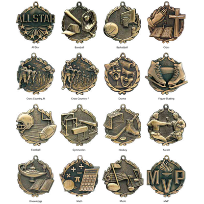 Sculptured Medals - Small