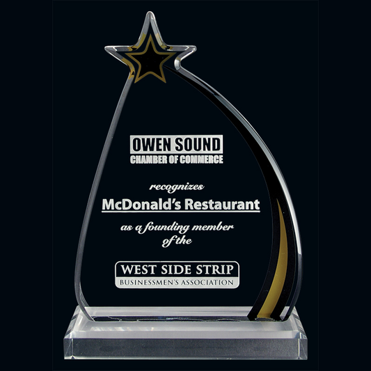 Gold Series - Shooting Star Acrylic Award