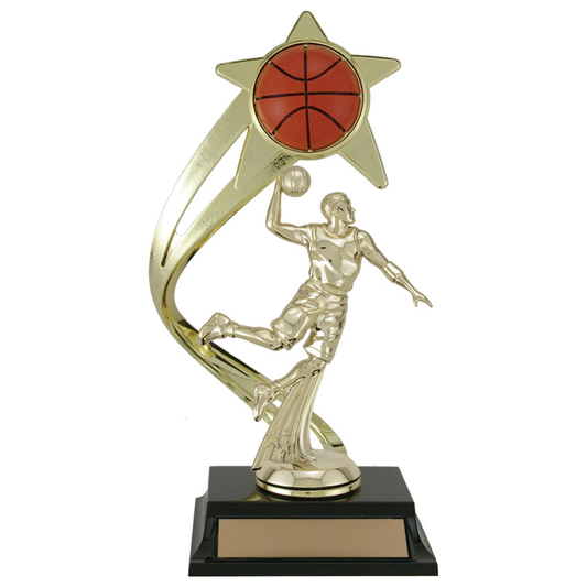 Shooting Star Figure Trophy - Basketball