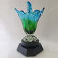 Splash Glass Vase with Base