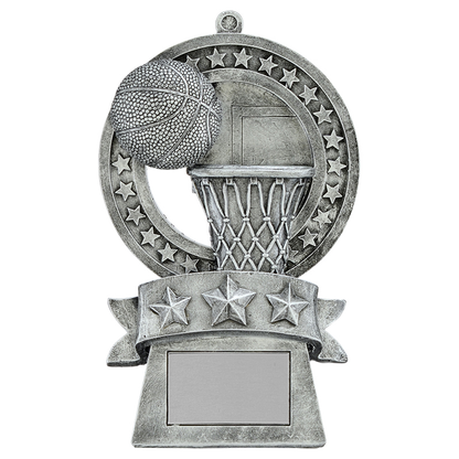 Star Medal Resin Award - Basketball