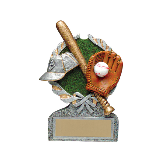 Vintage Wreath Resin Award - Baseball