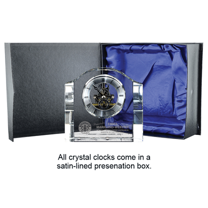 Crescent Crystal Clock